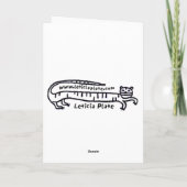 Hummer-Kranz Feiertagskarte (Rückseite)