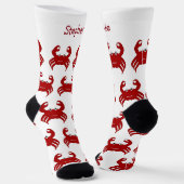 Hummer-Krebs-Design Socken (Gewinkelt)