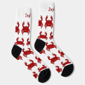 Hummer-Krebs-Design Socken (Rechts)