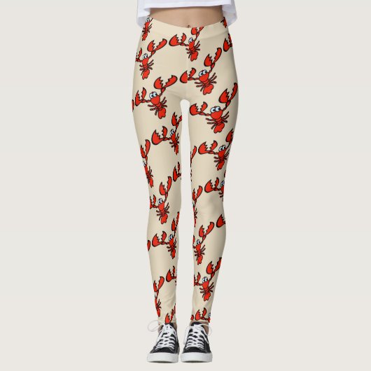 Hummer, Krebse, Languste Leggings (Vorderseite)