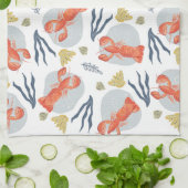 Hummer-Krustentiere SandDollars Geschirrtuch (Gefaltet)