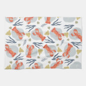 Hummer-Krustentiere SandDollars Geschirrtuch (Horizontal)