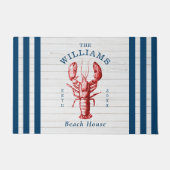 Hummer-Küstenmeerküste Fußmatte (Vorderseite)