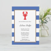 Hummer-Liebe Einladung (Stehend Vorderseite)