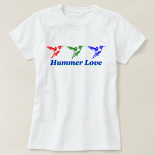 Hummer Liebe Hummingbird Shirt für leichte Farbsto
