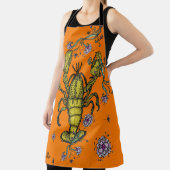 Hummer-Liebe-Schürze in Orange Schürze (InSitu)