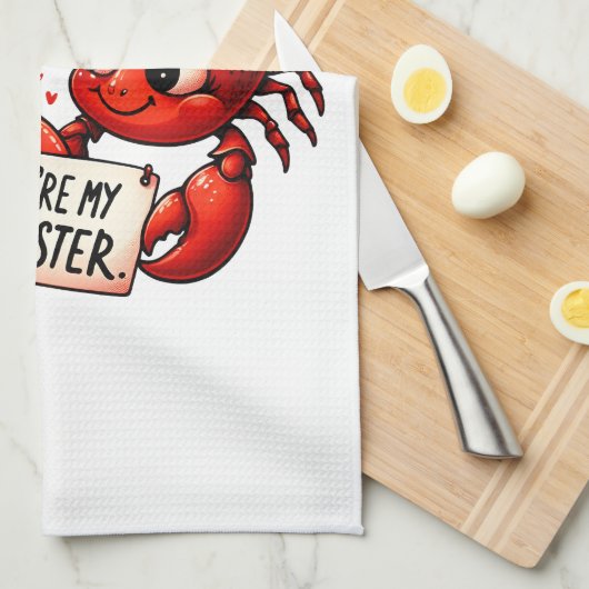 Hummer-Lieben Geschirrtuch (Viertel Falte)