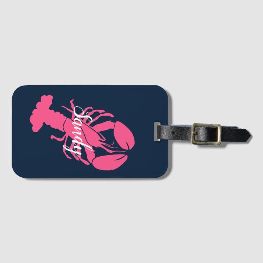 Hummer Maine Meeresfrüchte Gepäckanhänger (Vorderseite (Horizontal))