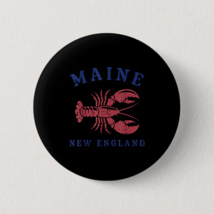 Hummer Maine New England Cool Seafood Liebhaber Mä Button
