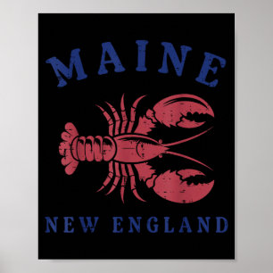 Hummer Maine New England Cool Seafood Liebhaber Mä Poster