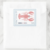 Hummer Maine New England Meeresfrüchte Rechteckiger Aufkleber (Tasche)