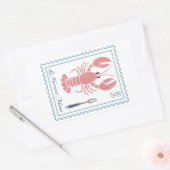 Hummer Maine New England Meeresfrüchte Rechteckiger Aufkleber (Umschlag)