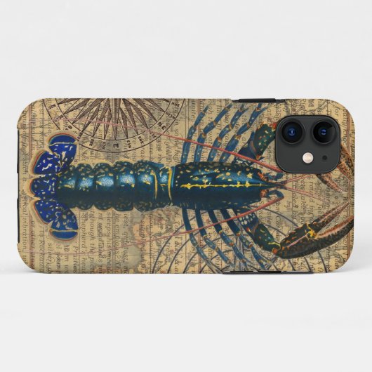 Hummer-Meeresfrüchte Maine Classic Ocean Case-Mate iPhone Hülle (Rückseite (Horizontal))