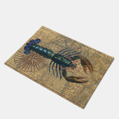 Hummer-Meeresfrüchte Maine Classic Ocean Fußmatte (Schrägansicht)