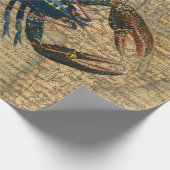 Hummer-Meeresfrüchte Maine Classic Ocean Geschenkpapier (Ecke)