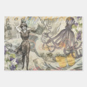 Hummer-Meeresfrüchte Maine Classic Ocean Geschenkpapier Set (Vorderseite 3)