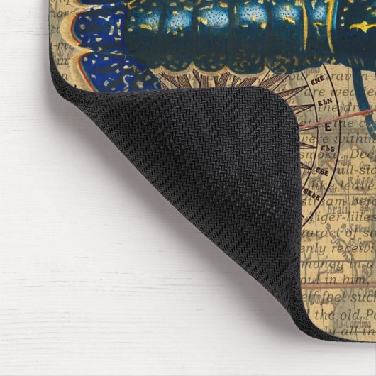 Hummer-Meeresfrüchte Maine Classic Ocean Mousepad (Ecke)