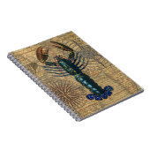 Hummer-Meeresfrüchte Maine Classic Ocean Notizblock (Rechte Seite)