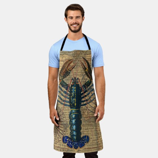 Hummer-Meeresfrüchte Maine Classic Ocean Schürze (Getragen)