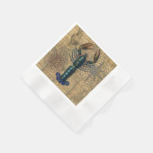 Hummer-Meeresfrüchte Maine Classic Ocean Serviette (Ecke)