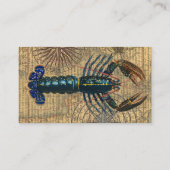 Hummer-Meeresfrüchte Maine Classic Ocean Visitenkarte (Rückseite)