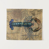 Hummer-Meeresfrüchte Maine Classic Ocean Wandteppich (Vorderseite (Horizontal))