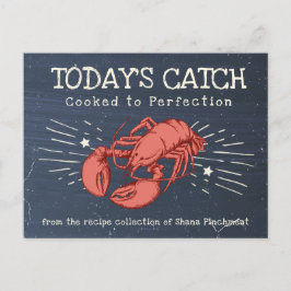 Hummer Meeresfrüchte Salat Kochhalter Rezeptur Kar Postkarte