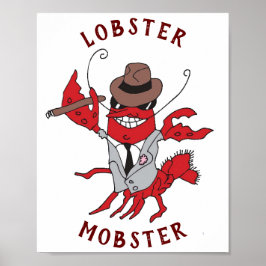 Hummer Mobster 🦞 Funny Gangster Großes Gag-Gesche Poster