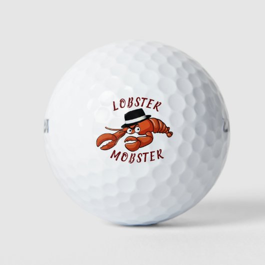 Hummer Mobster 🦞 weiträumiger Mit Augen Niedliche Golfball (Vorderseite)