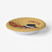 Hummer Mobster 🦞 weiträumiger Mit Augen Niedliche Pappteller (Gewinkelt)