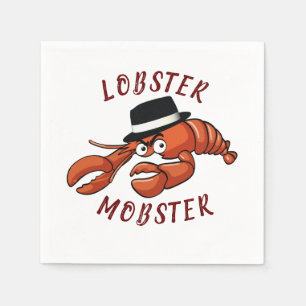 Hummer Mobster 🦞 weiträumiger Mit Augen Niedliche Serviette