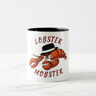 Hummer Mobster 🦞 weiträumiger Mit Augen Niedliche Zweifarbige Tasse