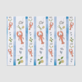 Hummer Nautische Meeresfrüchte Zitronenfrüchte Zit Seidenpapier