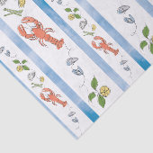 Hummer Nautische Meeresfrüchte Zitronenfrüchte Zit Seidenpapier (Ausschnitt)