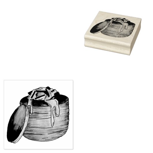 Hummer Newburg Newberg Retro Seafood Puff Pastry Gummistempel (Stempel)