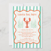 Hummer-Party Einladung - Summer Seafood Boil (Vorderseite)