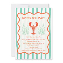 Hummer-Party Einladung - Summer Seafood Boil