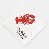 Hummer Personalisiert Serviette (Ecke)