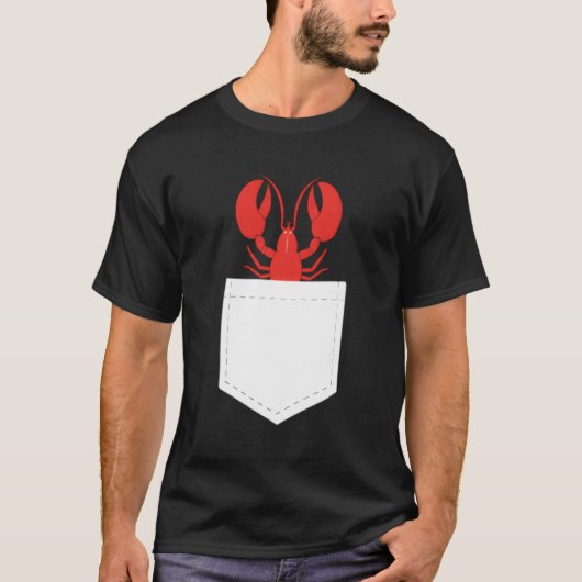Hummer Pocket Seafood Crawfish Hummer T-Shirt (Vorderseite)