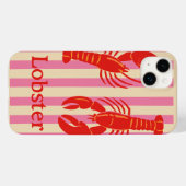Hummer Pop Bold Krustentiere auf Candy-Streifen Case-Mate iPhone Hülle (Rückseite (Horizontal))