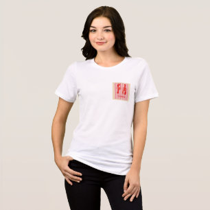 Hummer-Pop Krustentiere auf Candy Stripes Tri-Blend Shirt