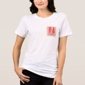 Hummer-Pop Krustentiere auf Candy Stripes Tri-Blend Shirt (Vorderseite)