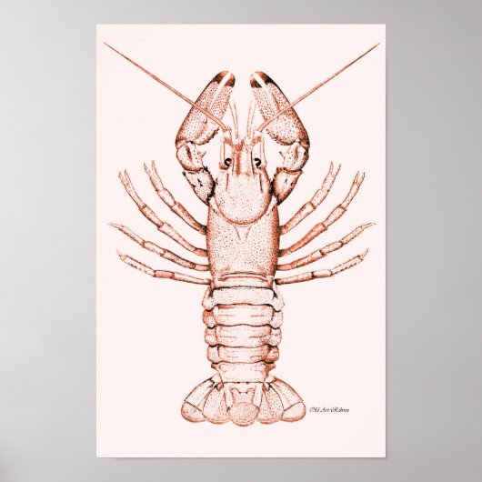 Hummer Poster ~ Fluss Cray Fish (Vorne)