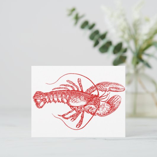 Hummer Postkarte (Stehend Vorderseite)