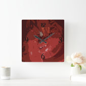 Hummer Quadratische Wanduhr (Zuhause)