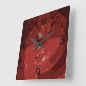 Hummer Quadratische Wanduhr (Winkel)