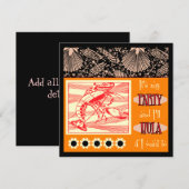 Hummer Retro Luau Hula Party Einladungen (Vorne/Hinten)