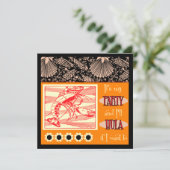 Hummer Retro Luau Hula Party Einladungen (Stehend Vorderseite)