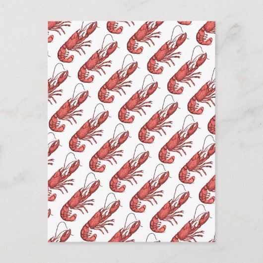 Hummer-Rot-Lobster-Bilddesign Postkarte (Vorderseite)