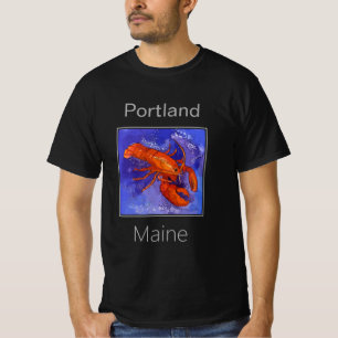 Hummer, rot und Lila, Portland, Maine T-Shirt